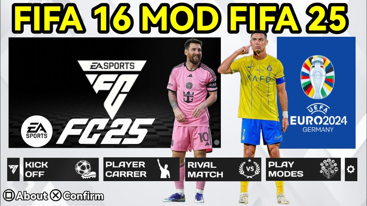 FIFA 16 Mod FIFA 25 APK OBB DATA Offline Download