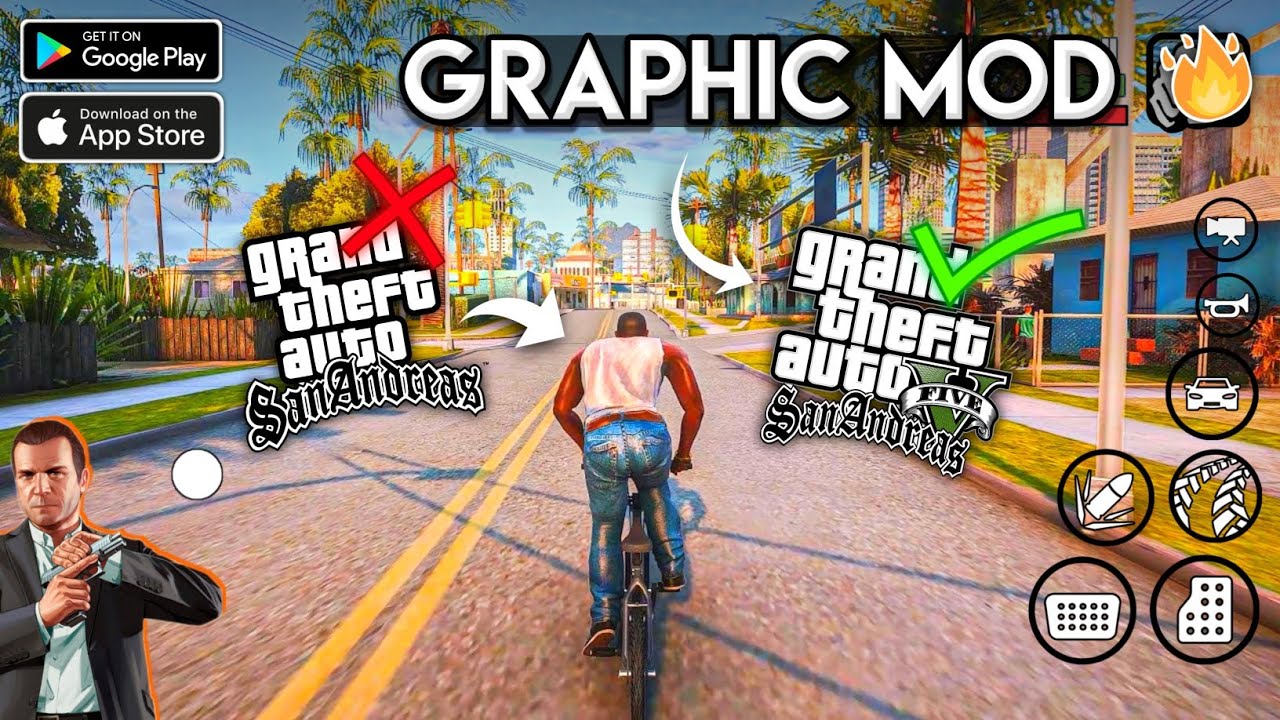 GTA SA Remastered Graphics for GTA 5 Apk Download