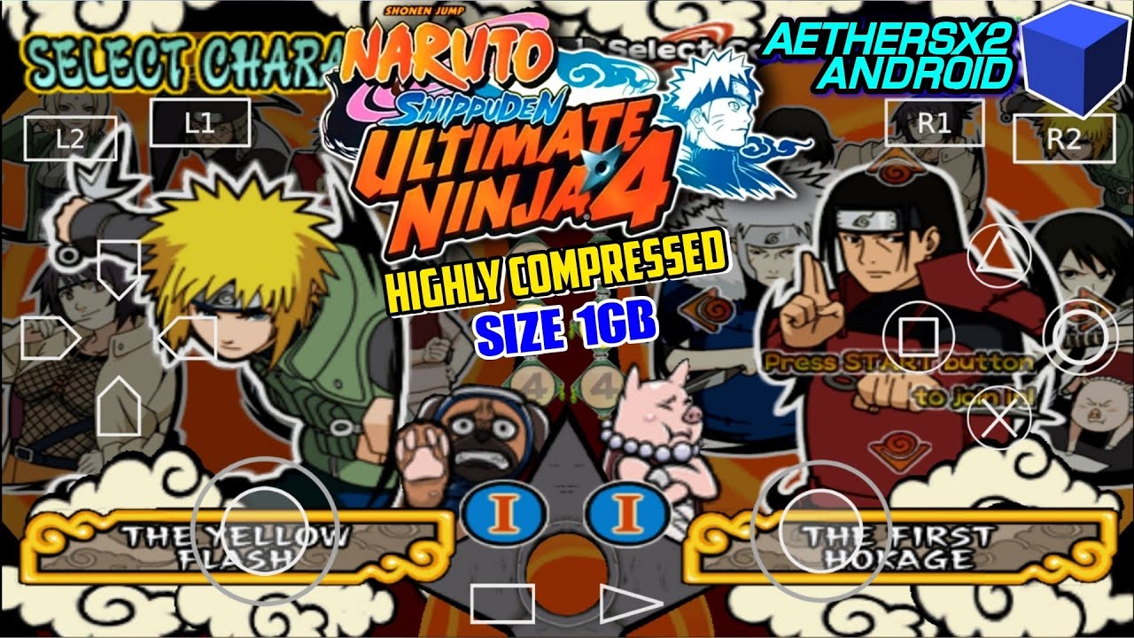 Naruto Shippuden Ultimate Ninja Storm 4 PPSSPP ISO Zip File Download