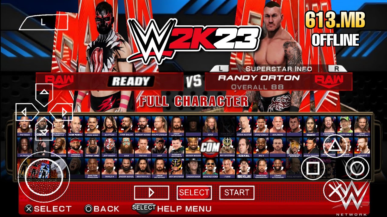 WWE 2K23 PPSSPP ISO Zip File Download