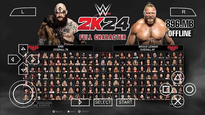 WWE 2K24 PPSSPP ISO Zip File Download